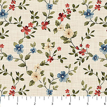 FARMHOUSE SAMPLER - Floral Trail - CREAM MULTI
