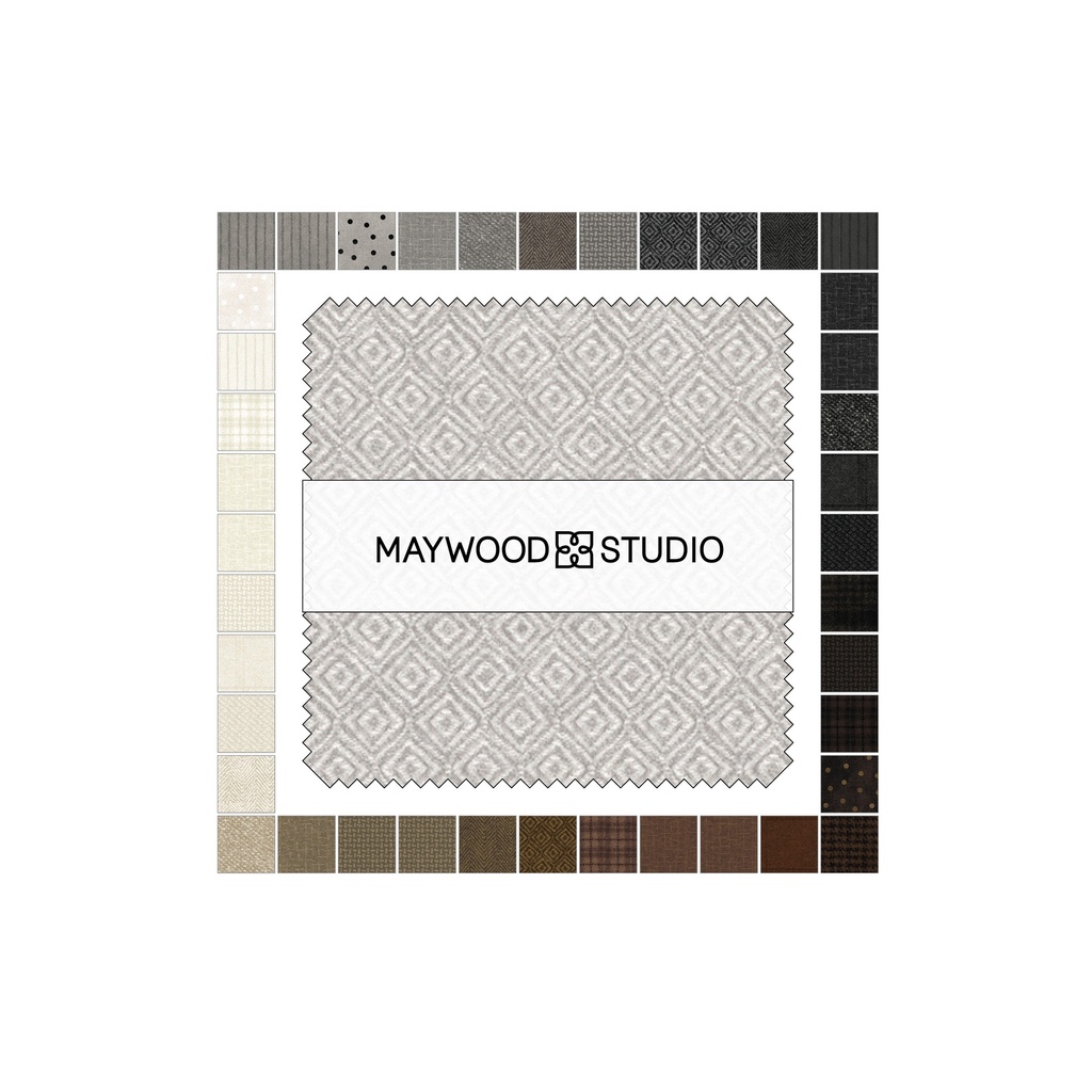 Woolie Flannel Charm Pack - NEUTRALS VOL 2