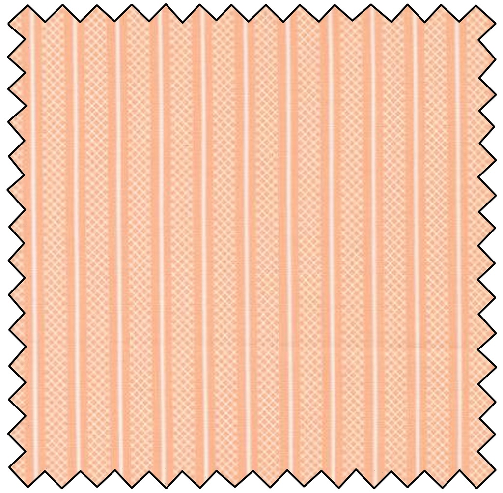 Flower Girl - Hatched Stripes - PEACHY - SALE