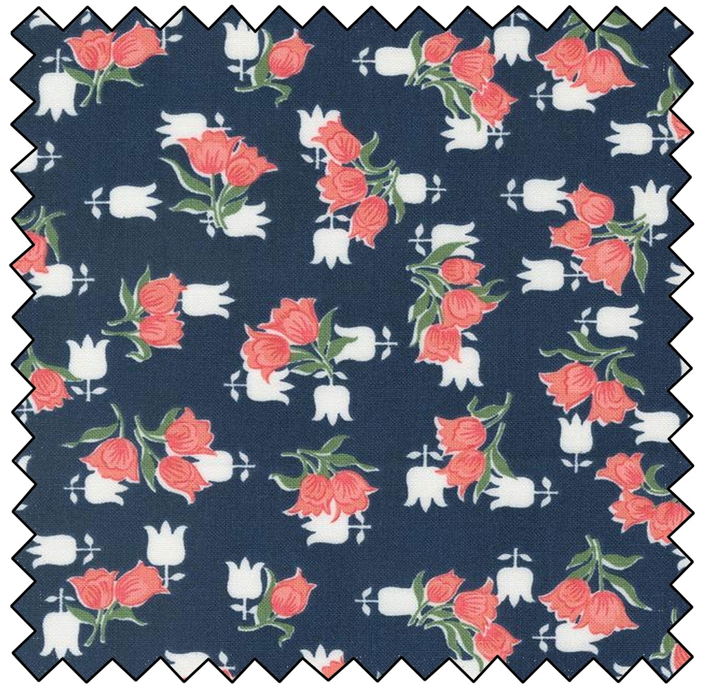 Rosemary Cottage - Tulip Florals - NAVY