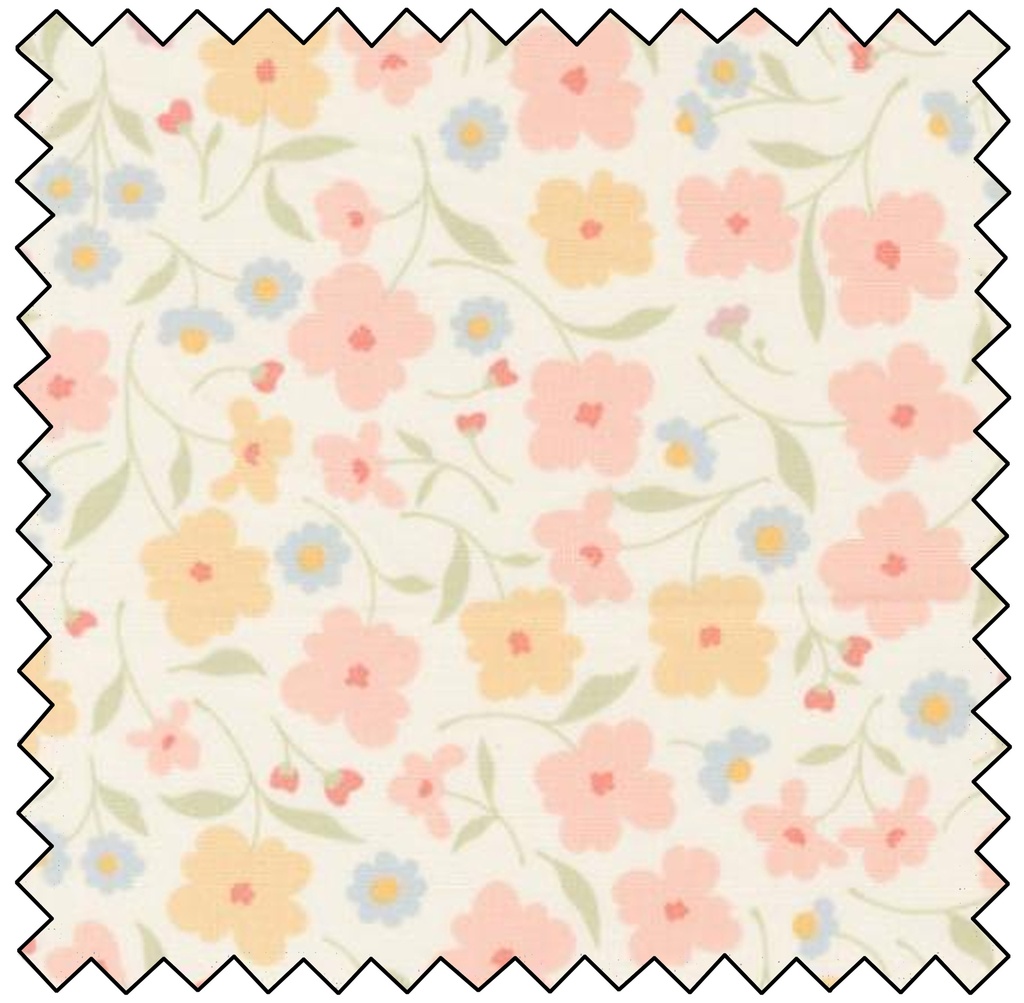 COTTAGE CHARM - Wallpaper Floral- PORCELAIN - SALE