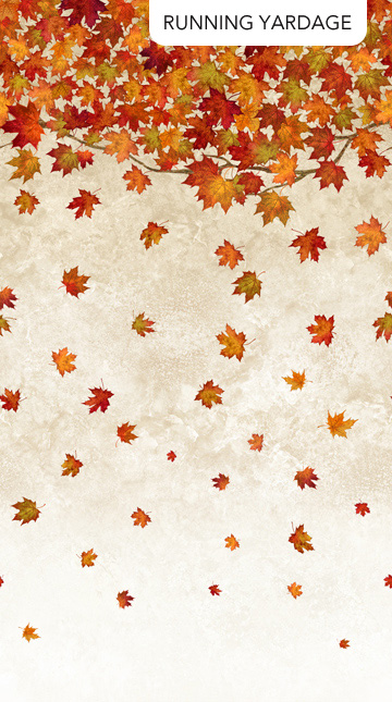 Stonehenge Oh Canada - Ombre Leaves - BEIGE MULTI