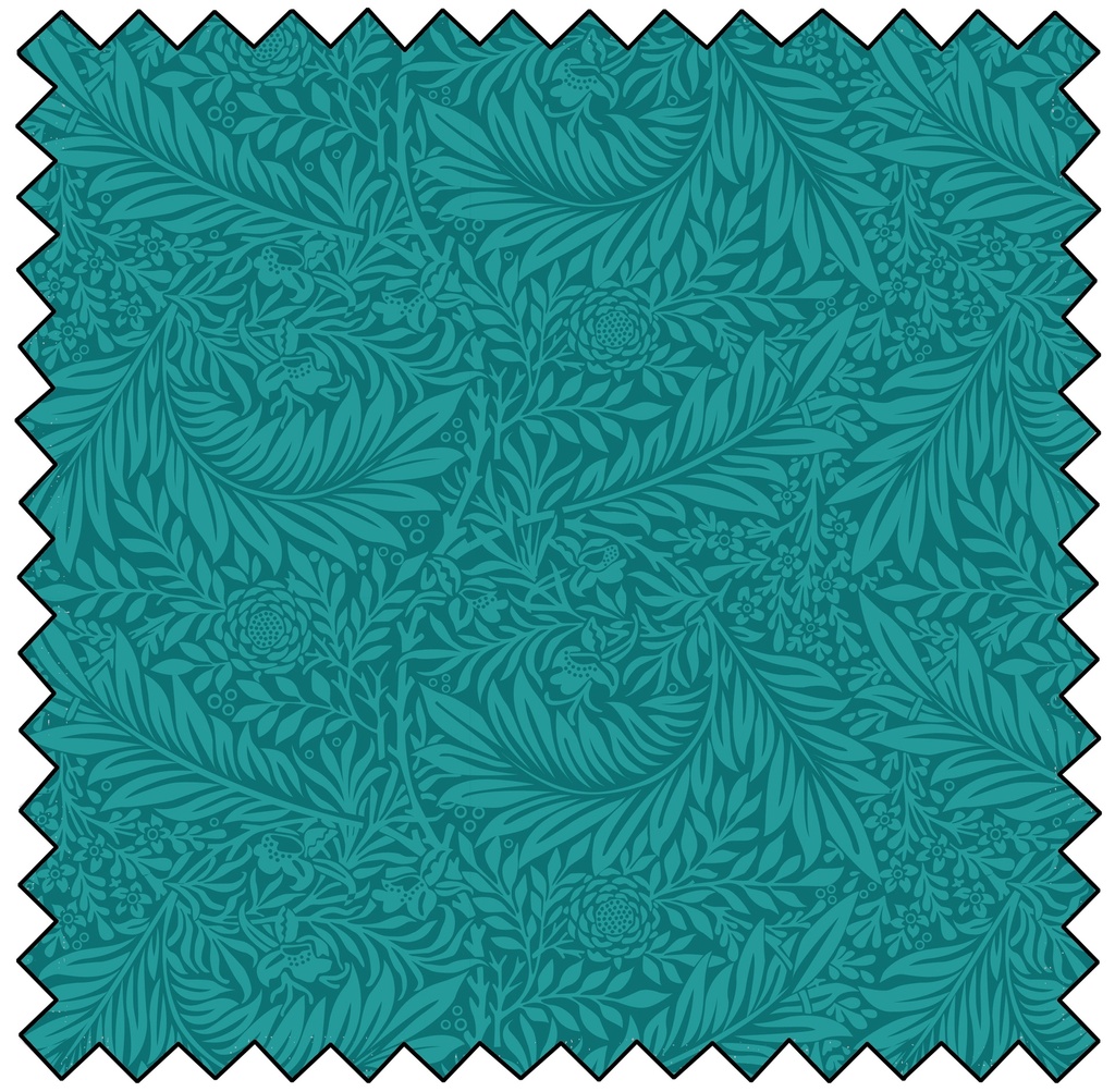 William Morris 108" Larkspur - TURQUOISE
