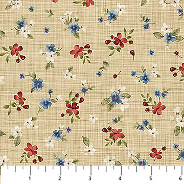 FARMHOUSE SAMPLER - Floral Toss - BEIGE MULTI