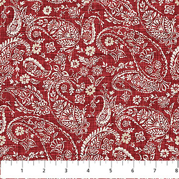 FARMHOUSE SAMPLER - Paisley - RED