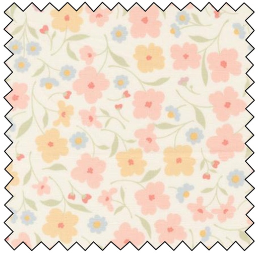 COTTAGE CHARM - Wallpaper Floral- PORCELAIN - SALE