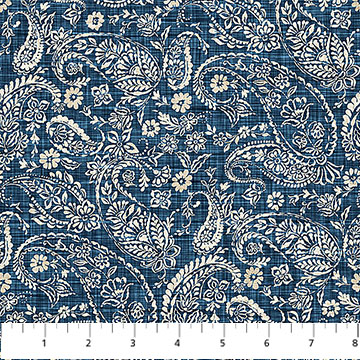 FARMHOUSE SAMPLER - Paisley - NAVY
