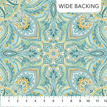 MARIPOSA - 108" Wide Back - TEAL MULTI