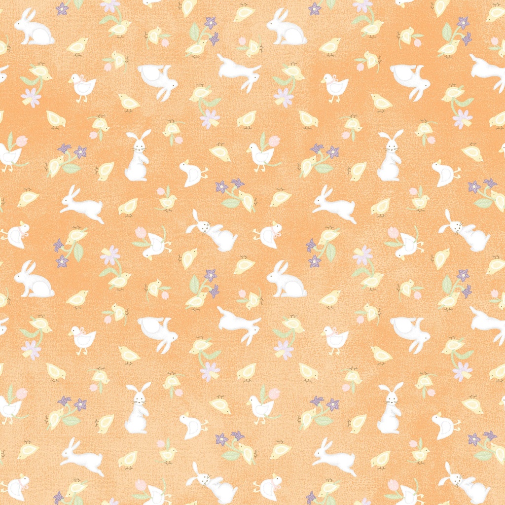 Little Chicks Flannel Bunnies & Chicks - ORANGE