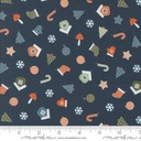 Purrfect Christmas - Snow Dots - MIDNIGHT