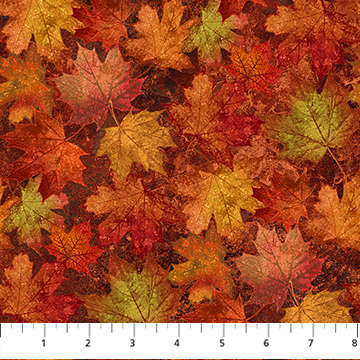 Stonehenge Oh Canada - Large Leaves - RUST MULTI