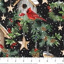 Winter Song - Birdhouse Feathers - BLACK/MULTI