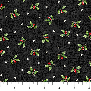 Winter Song - Leaf Toss - BLACK MULTI