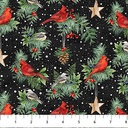 Winter Song - Birds - BLACK/MULTI