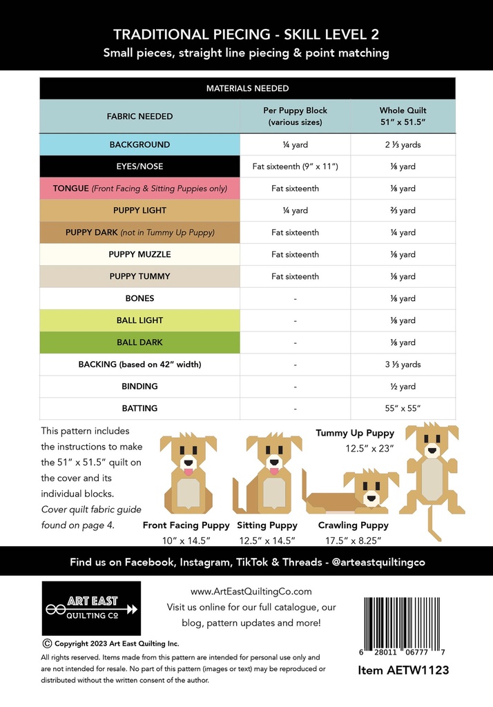 Tail Wags Quilt - a Puppy Quilt Pattern