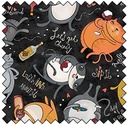 Whiskers & Wine - Cats - BLACK MULTI