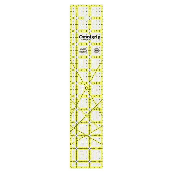 Omnigrip NEON Rectangle Ruler - 2.5" x 12.5"