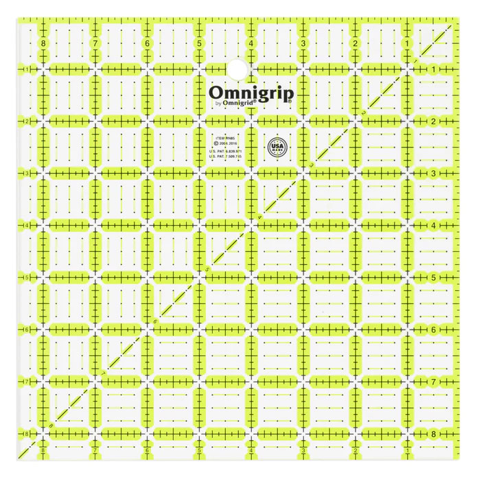 Omnigrip NEON Square Ruler - 8.5"