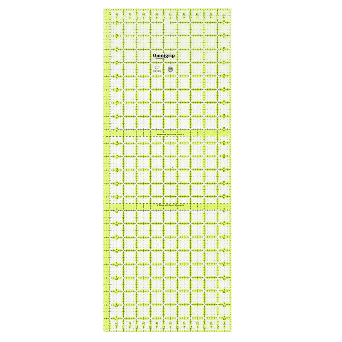 Omnigrip NEON Rectangle Ruler - 9.5" x 24"