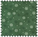 Woodland Winter - Snowflake Toss - PINE GREEN