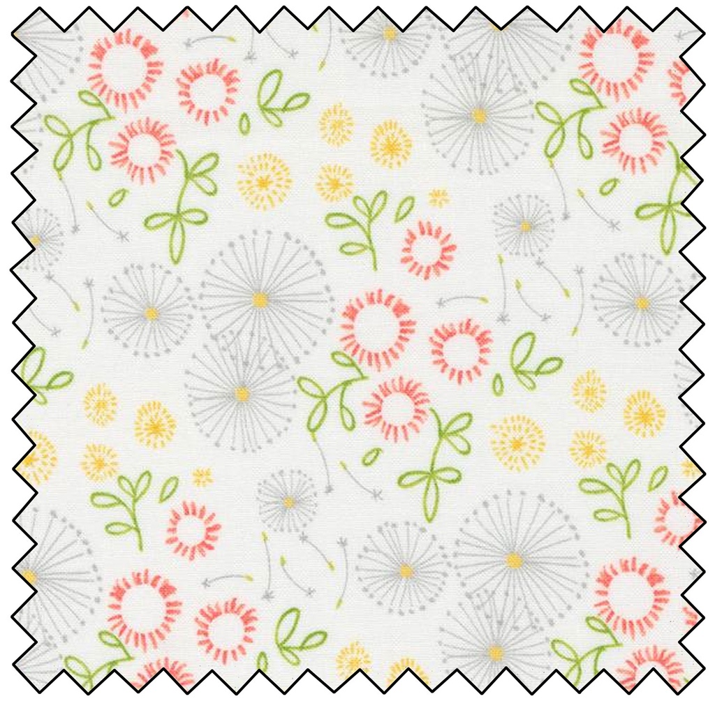 Dandi Duo - Small Focal Print - CREAM FINAL SALE *