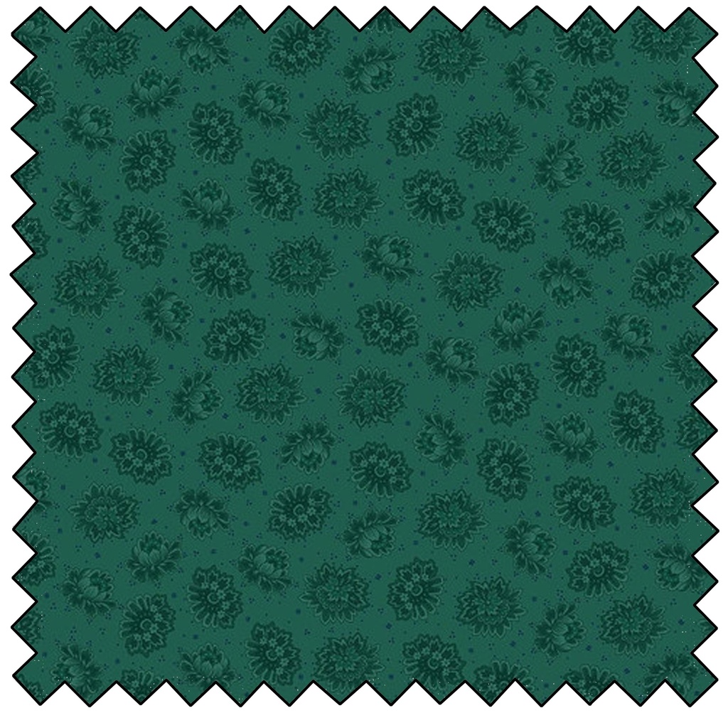 Autumn Farmhouse - Tossed Blooms - TEAL
