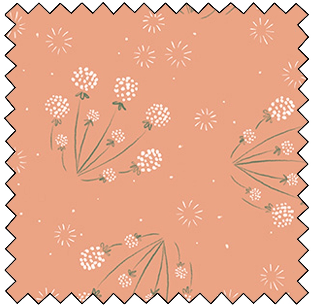 Golden Hour - Dandelions - CORAL - sale