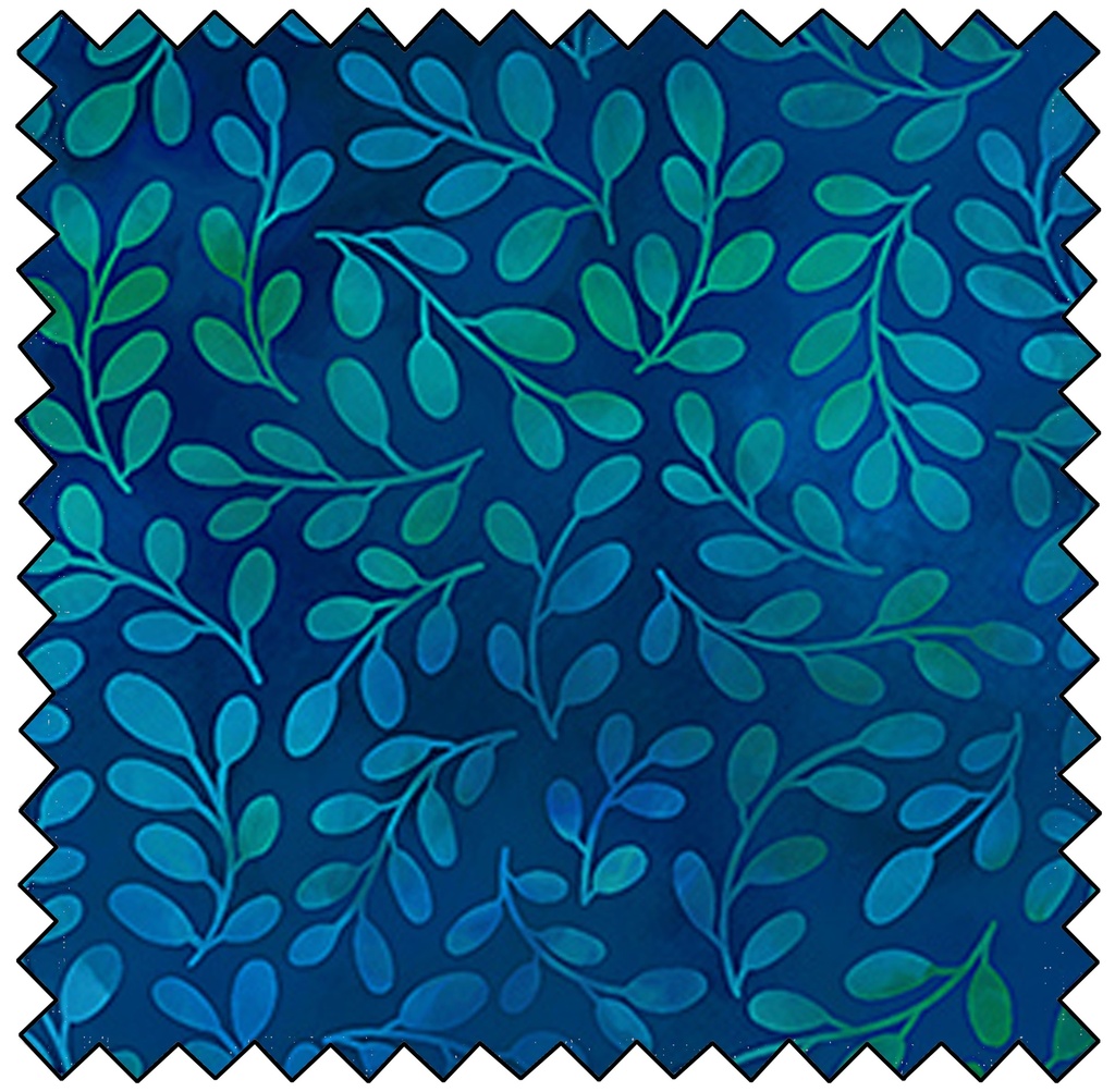 Boho Blooms - Leaf Blender - NAVY