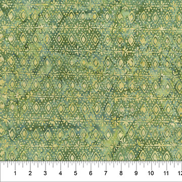 Tile Fusion Batik - Diamond Dot - Moss