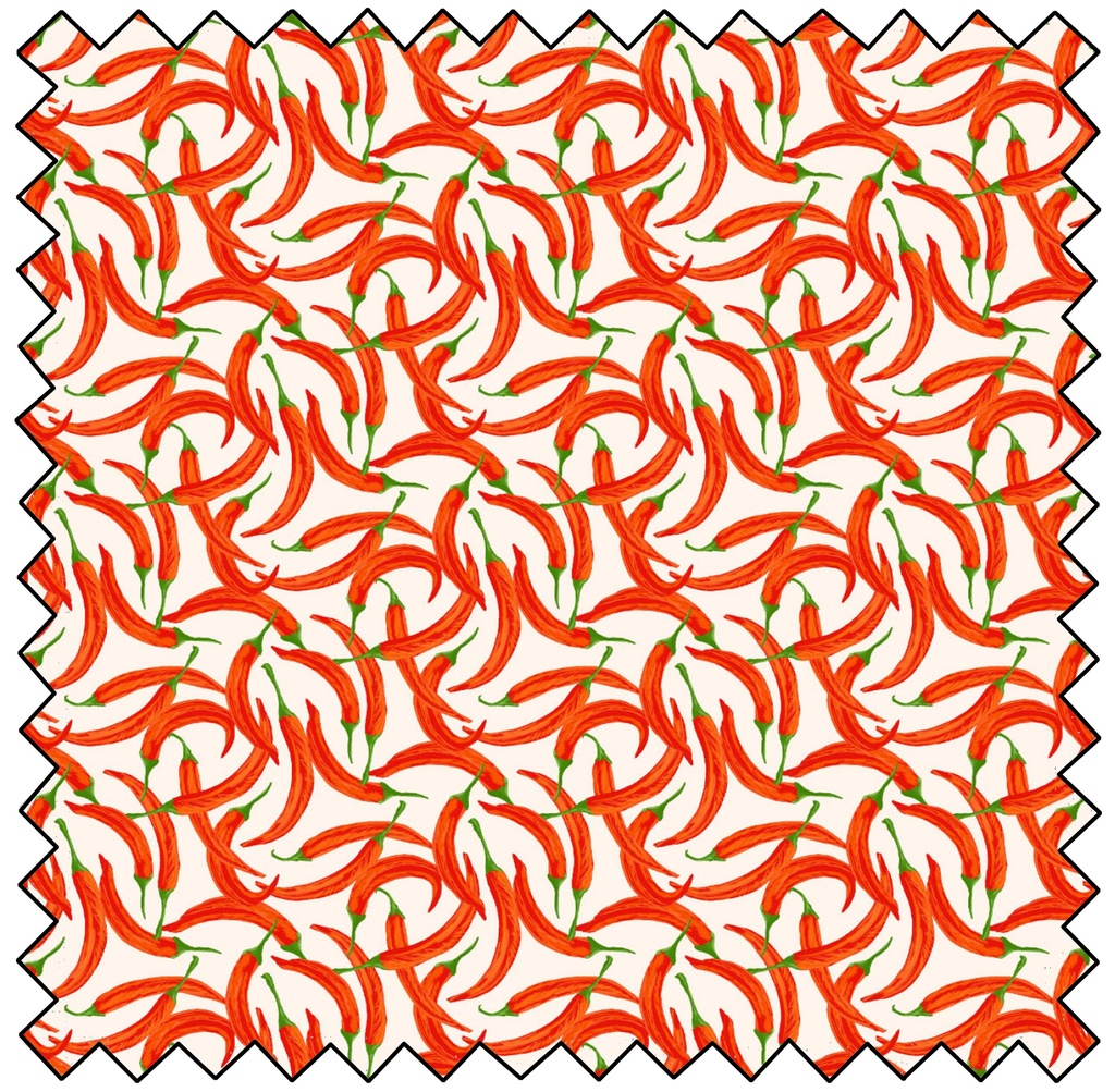 Eat Green - Chili Peppers - CREAM -final sale