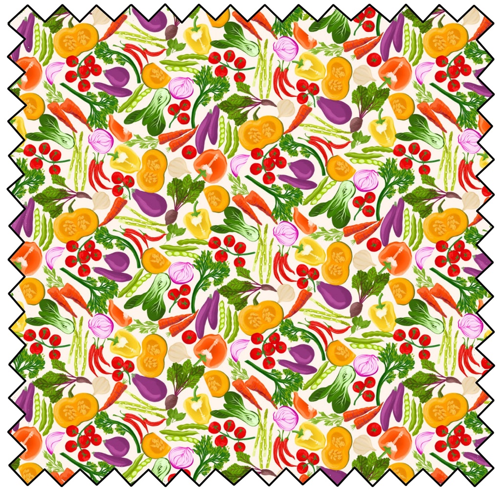 Eat Green - Vegetable Garden - CREAM - final sale