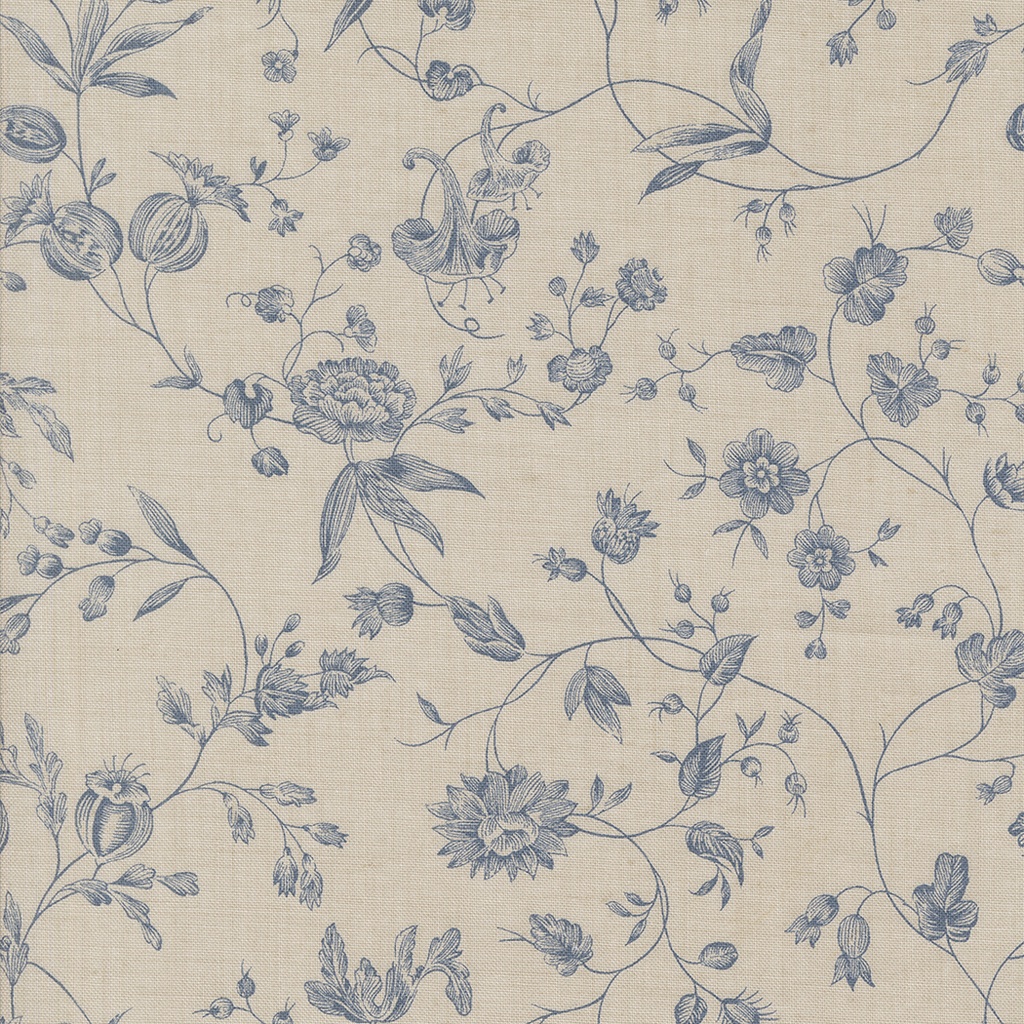 SACRE BLEU - Pivoine Floral - Smoke/French Blue