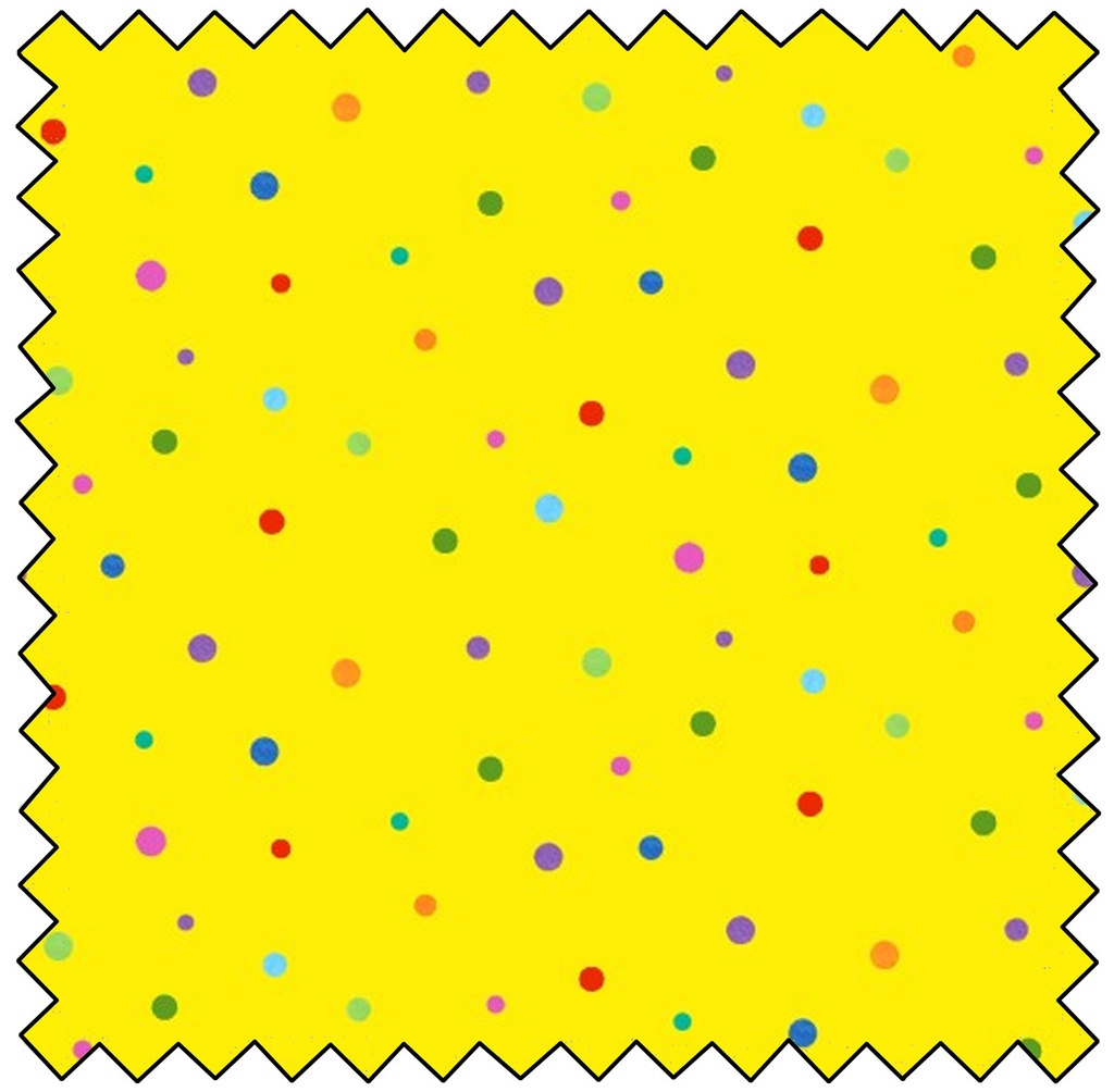 Insects All Around Dots - YELLOW - sale