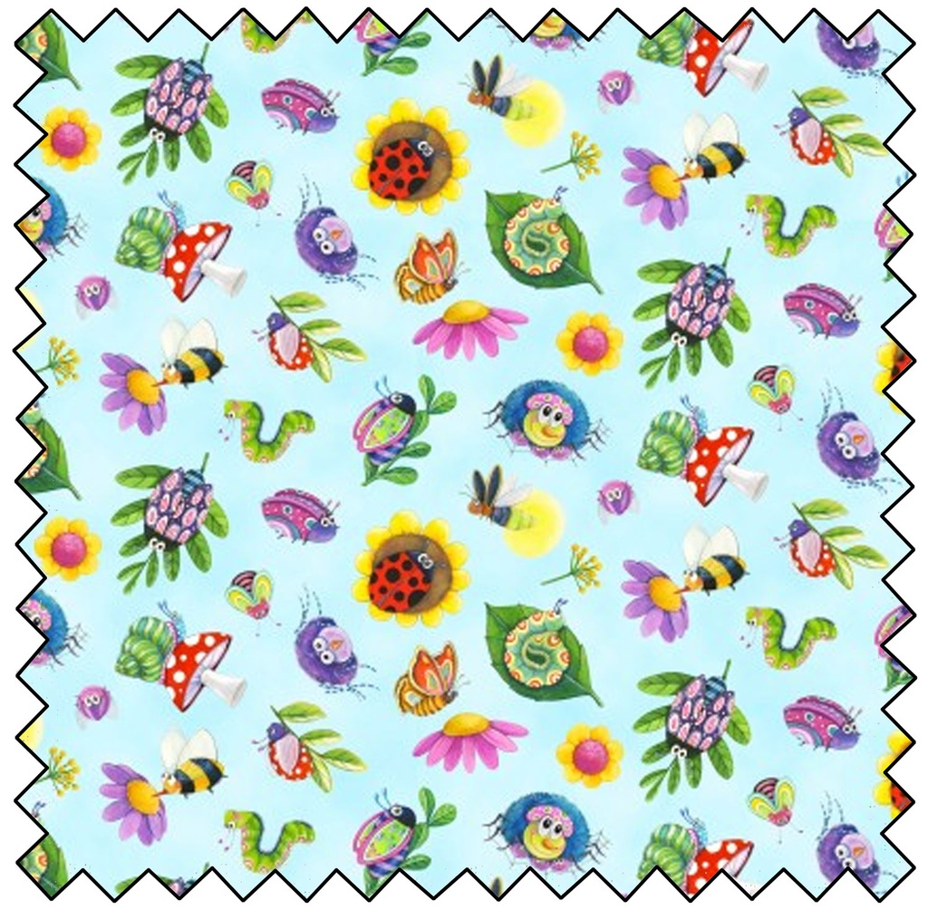 Insects All Around Insects - BLUE- sale