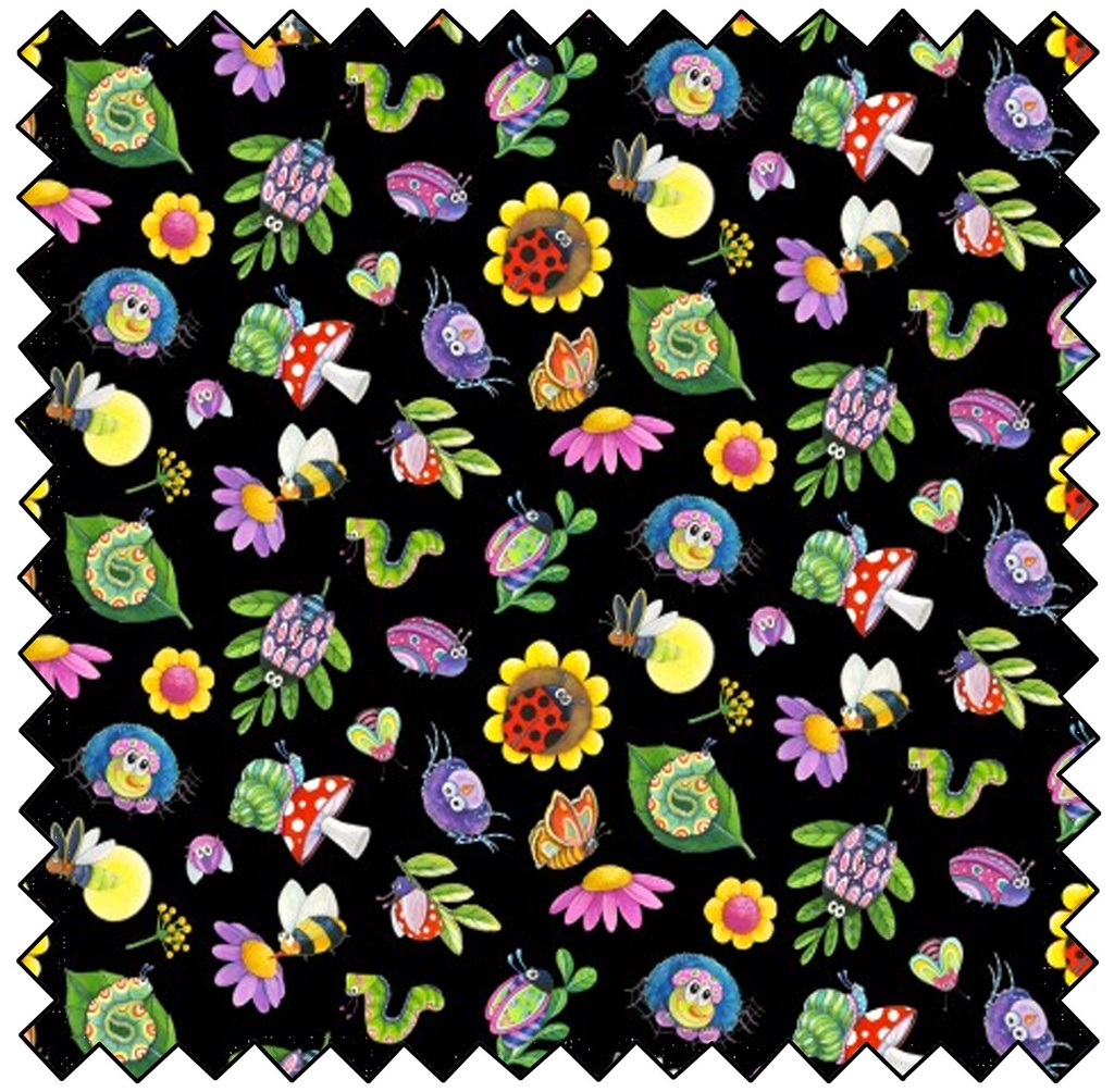Insects All Around Insects - BLACK- sale