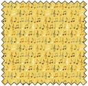 SONG BIRD - Musical Notes - YELLOW