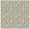 SONG BIRD - Musical Notes - TAUPE