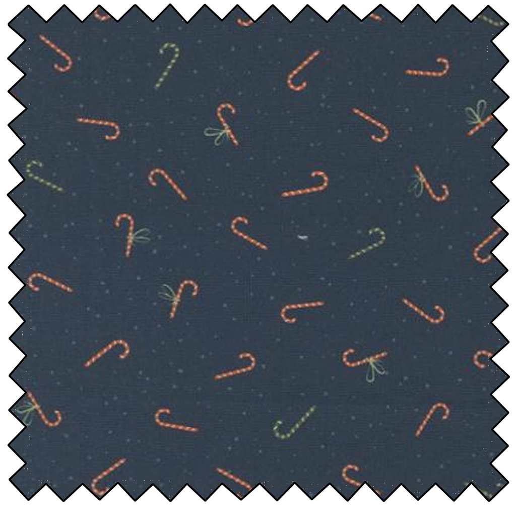 Purrfect Christmas - Candy Canes - MIDNIGHT - sale
