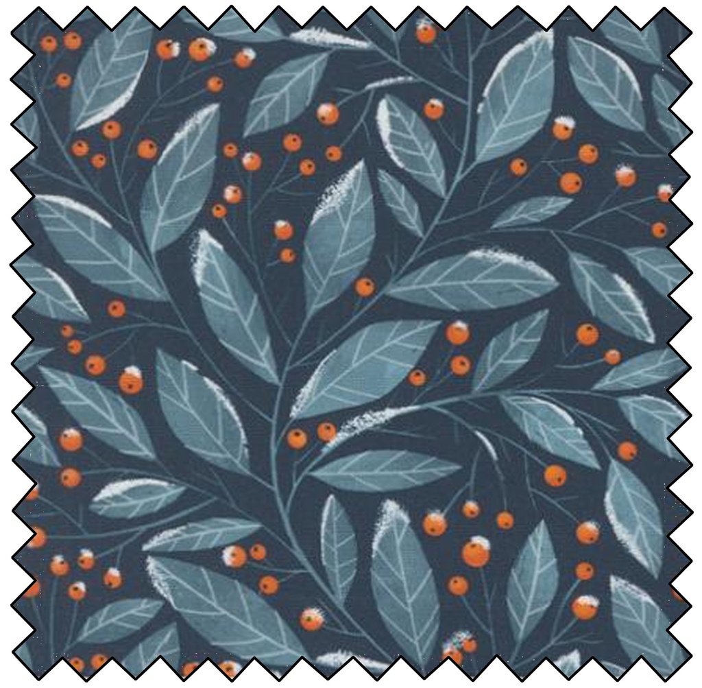 Purrfect Christmas - Christmas Greenery - MIDNIGHT