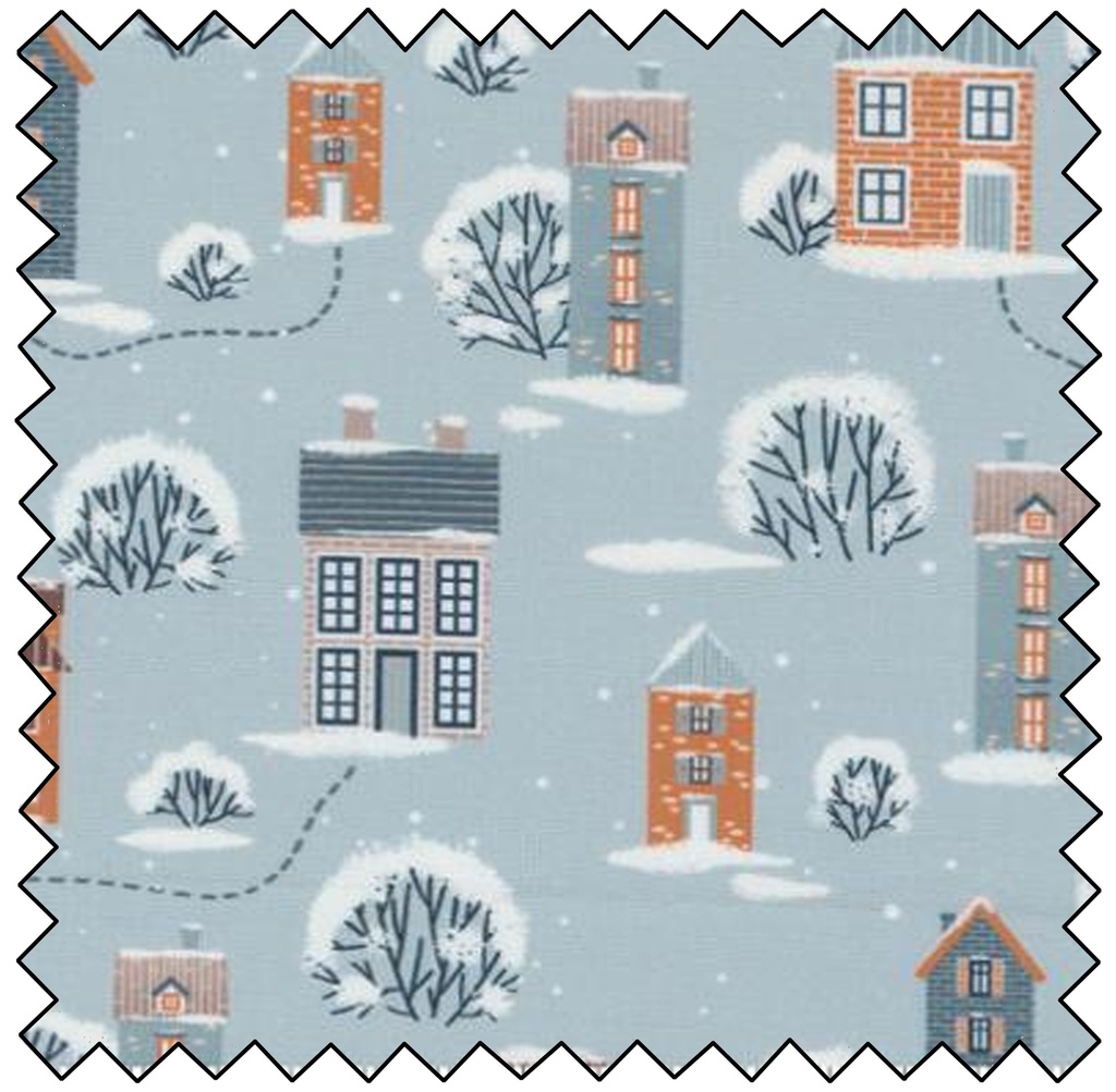 Purrfect Christmas - Snowy Town - SKY - sale