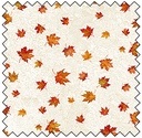 Stonehenge Oh Canada - Small Leaves - BEIGE MULTI