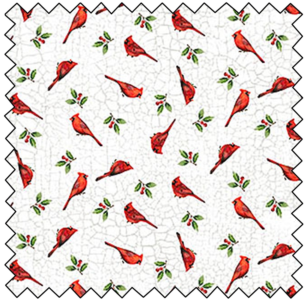 Winter Song - Mini Birds - WHITE