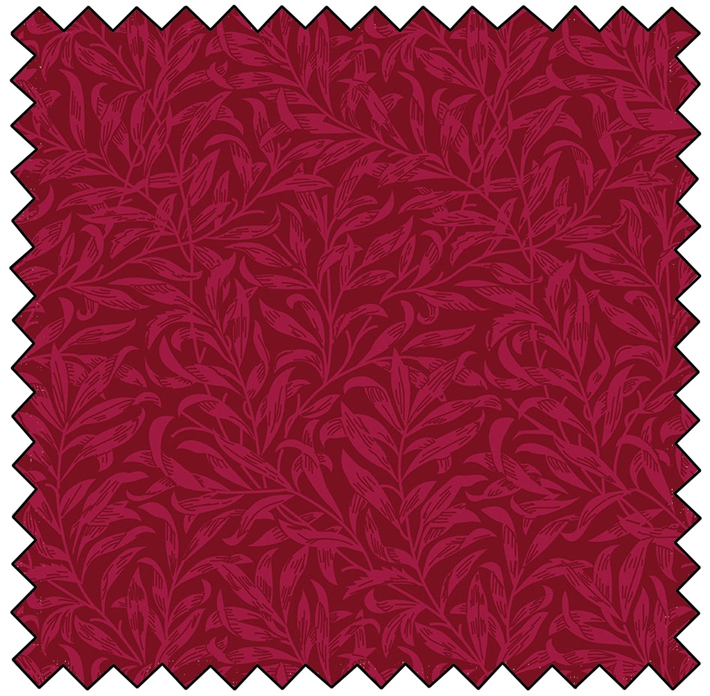 William Morris 108" Willow Bough - CRIMSON