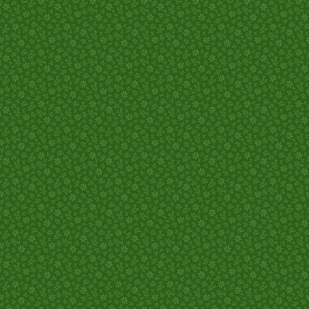 Vintage Christmas - Poinsettia Mini - Dk Green- final sale