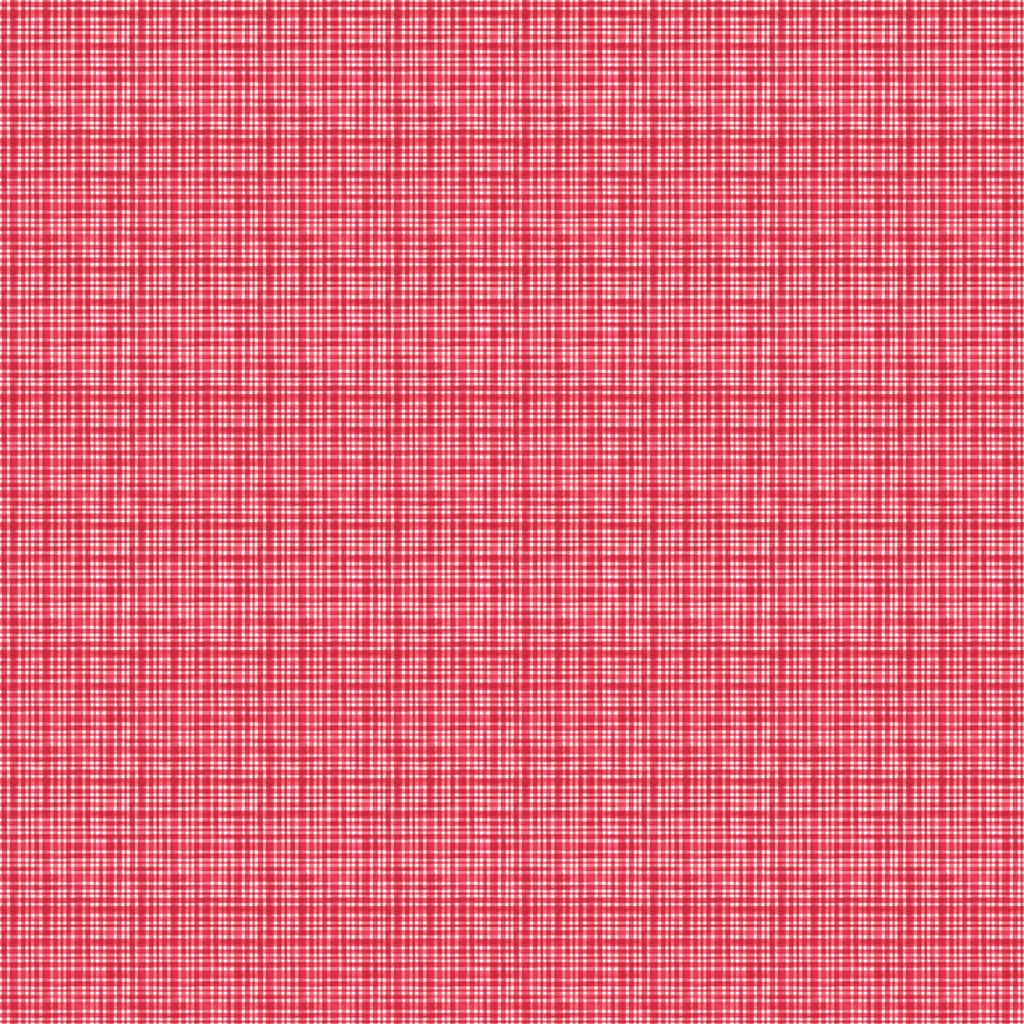 Vintage Christmas - Plaid - Red/White