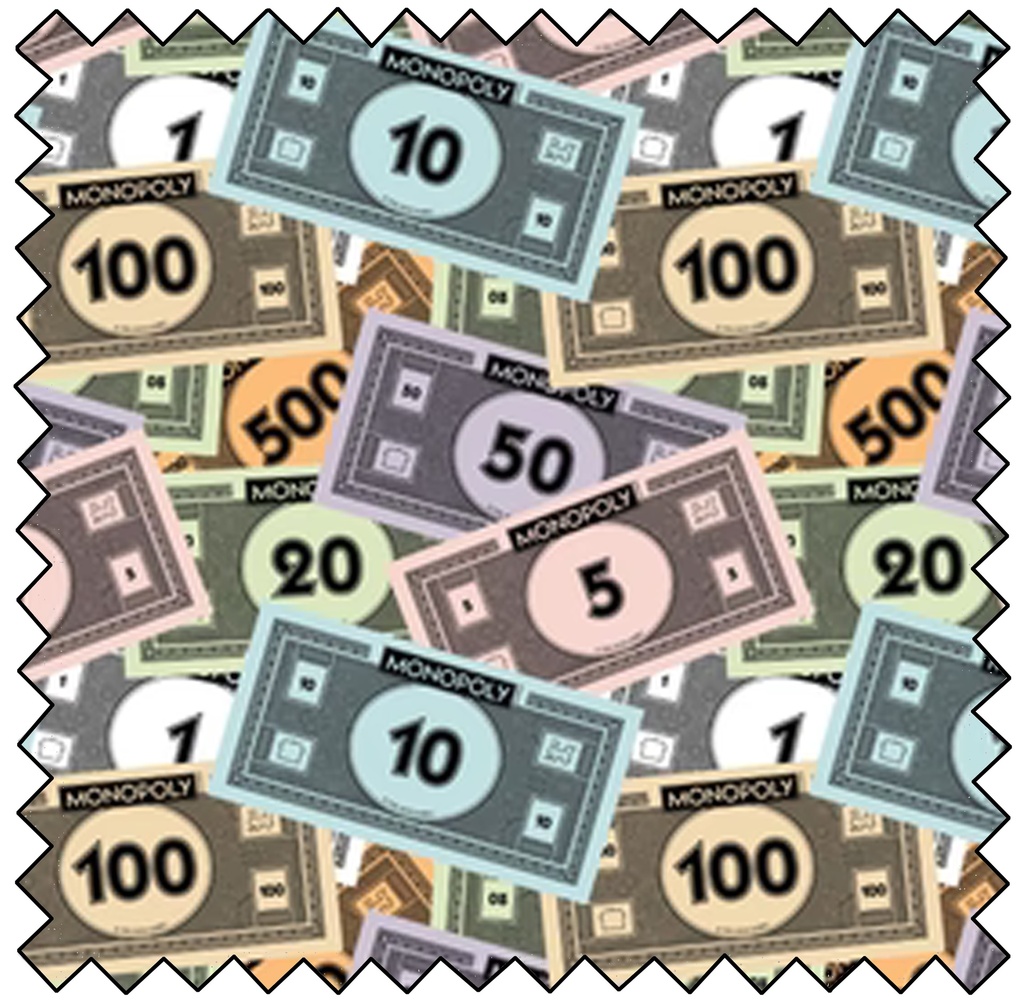 HASBRO GAMING RETRO - Monopoly Money Stack