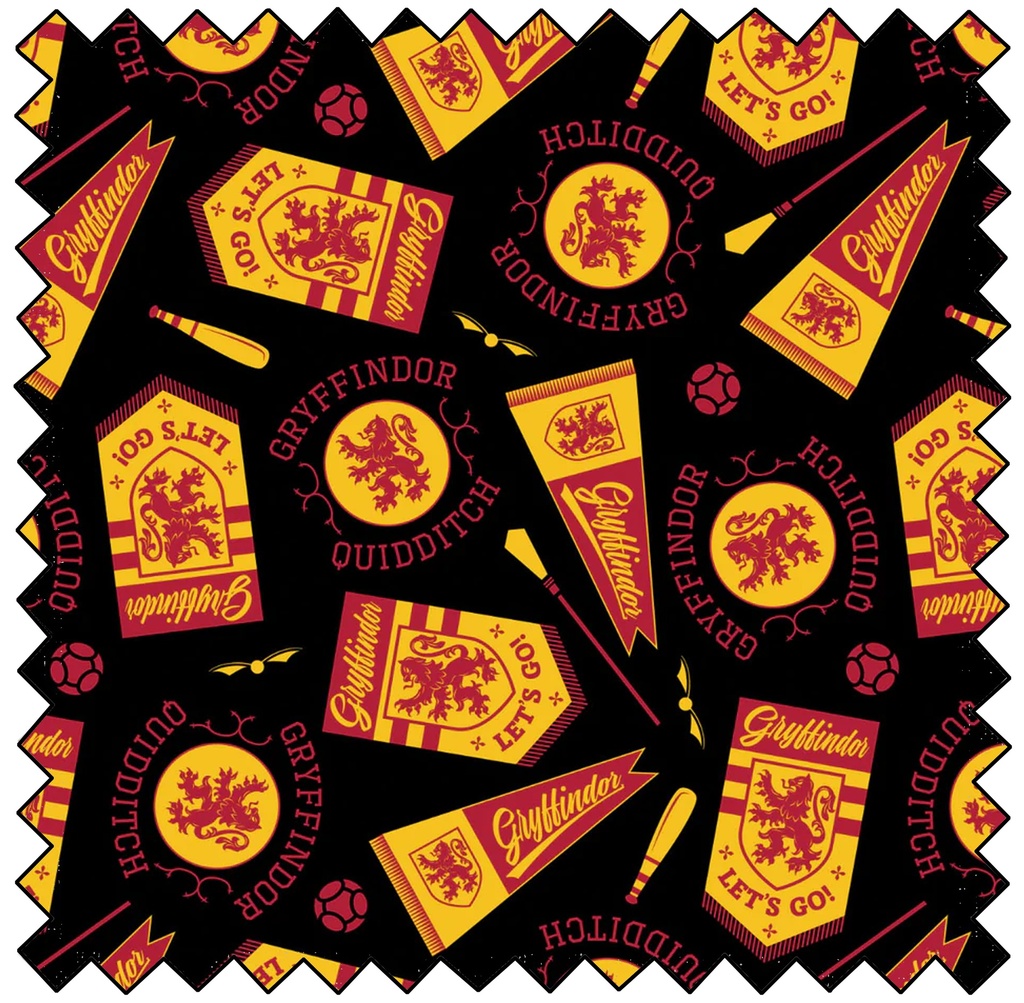 HARRY POTTER HOUSE OF CHAMPIONS - Gryffindor Banners - Black Multi