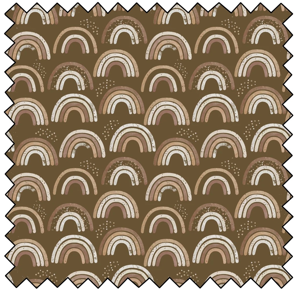 TEDDY BEAR TALES - Neutral Rainbows - BROWN