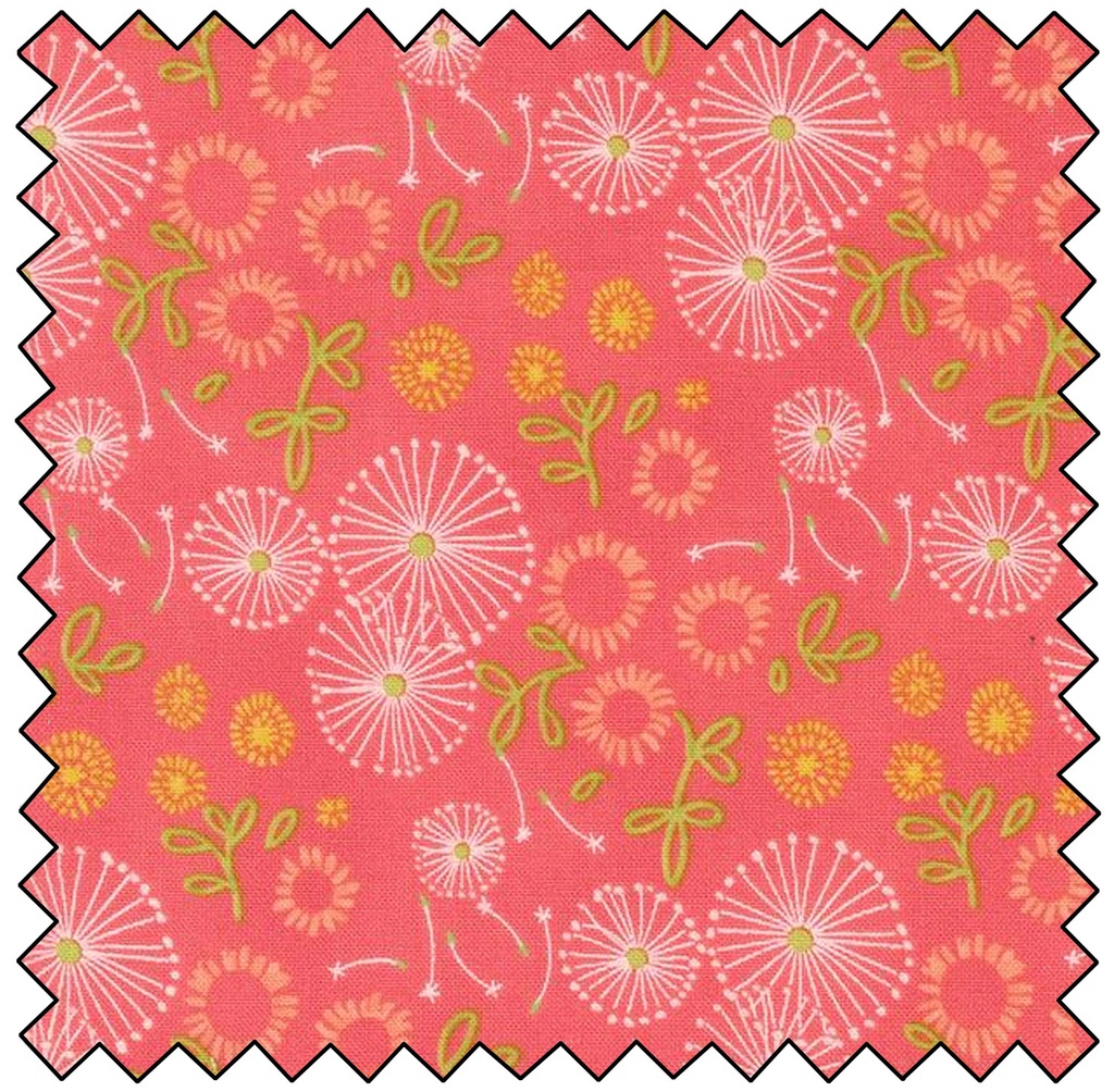 Dandi Duo - Small Focal Print - CORAL FINAL SALE