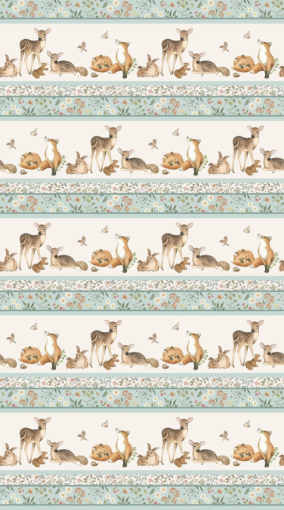 WOODLAND HEART - Border Stripe